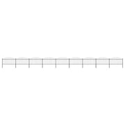 Recinzione da Giardino con Punta a Lancia in Acciaio 1506x150 cm Nero 277738