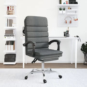 Sedia da Ufficio Massaggio Reclinabile Grigio Scuro in Tessuto cod mxl 27838