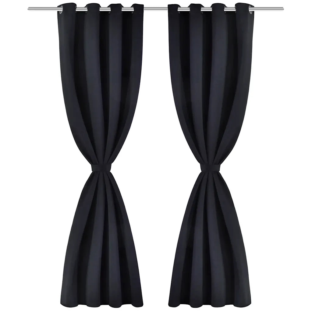 Tenda Termica Oscurante Foderata Nera Blackout 135 x 245 cm 2 pzcod mxl 82956