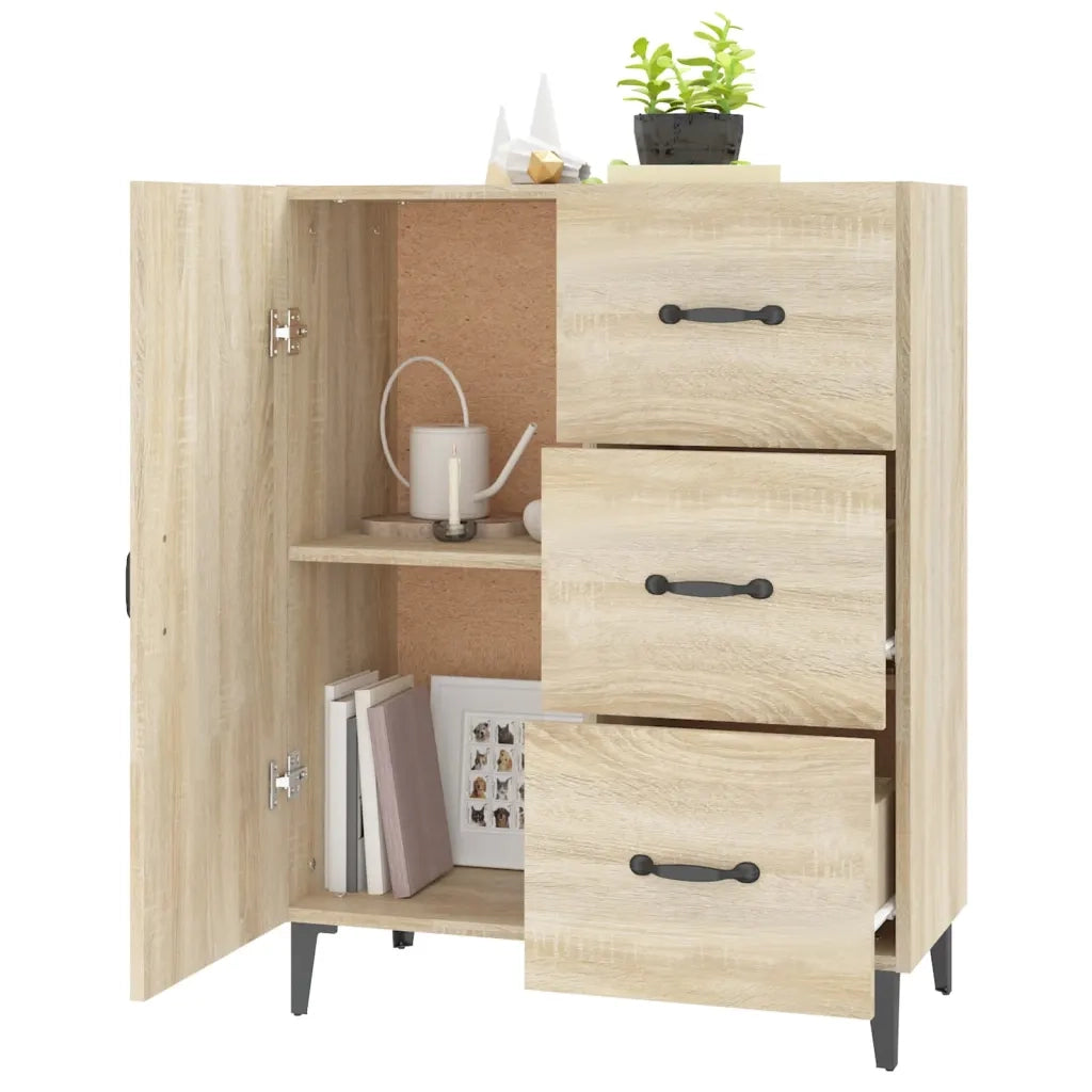 Credenza Rovere Sonoma 69,5x34x90 cm in Legno Multistrato cod mxl 19247