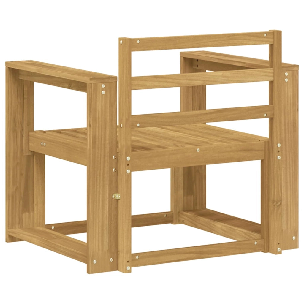 Set di divani da esterno Legno di Acacia Massello Bianco 3438978