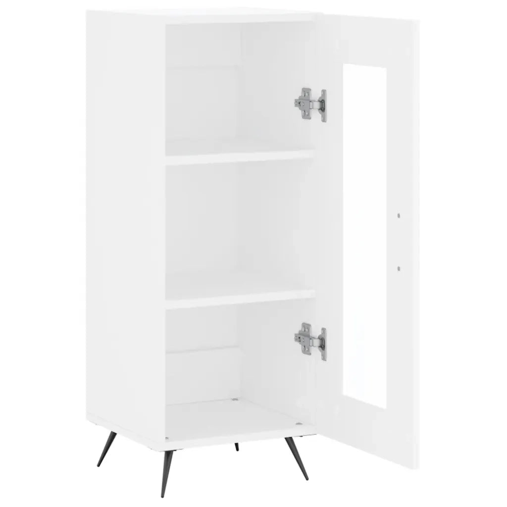 Credenza-Buffet-Armadio da cucina Bianca 34,5x34x90 cm in Legno Multistrato 741985