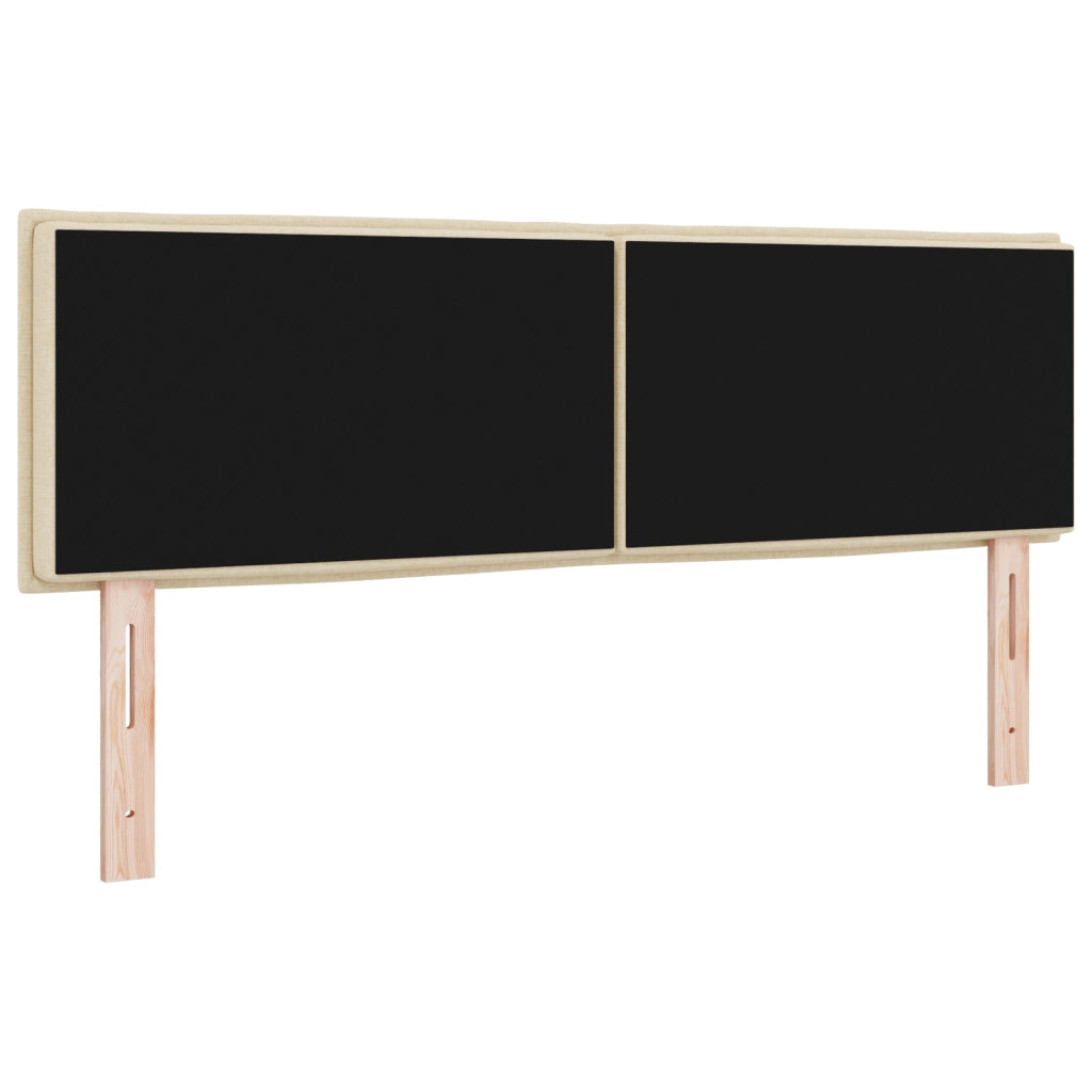 Testiera a LED Design Linee Panna 72 cm Tessuto