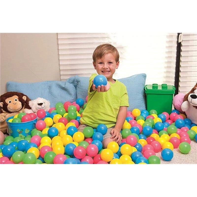 SACCA CON 100 PALLINE COLORATE CON CUSTODIA IDEALI PER BOX PISCINE E AREE GIOCO
