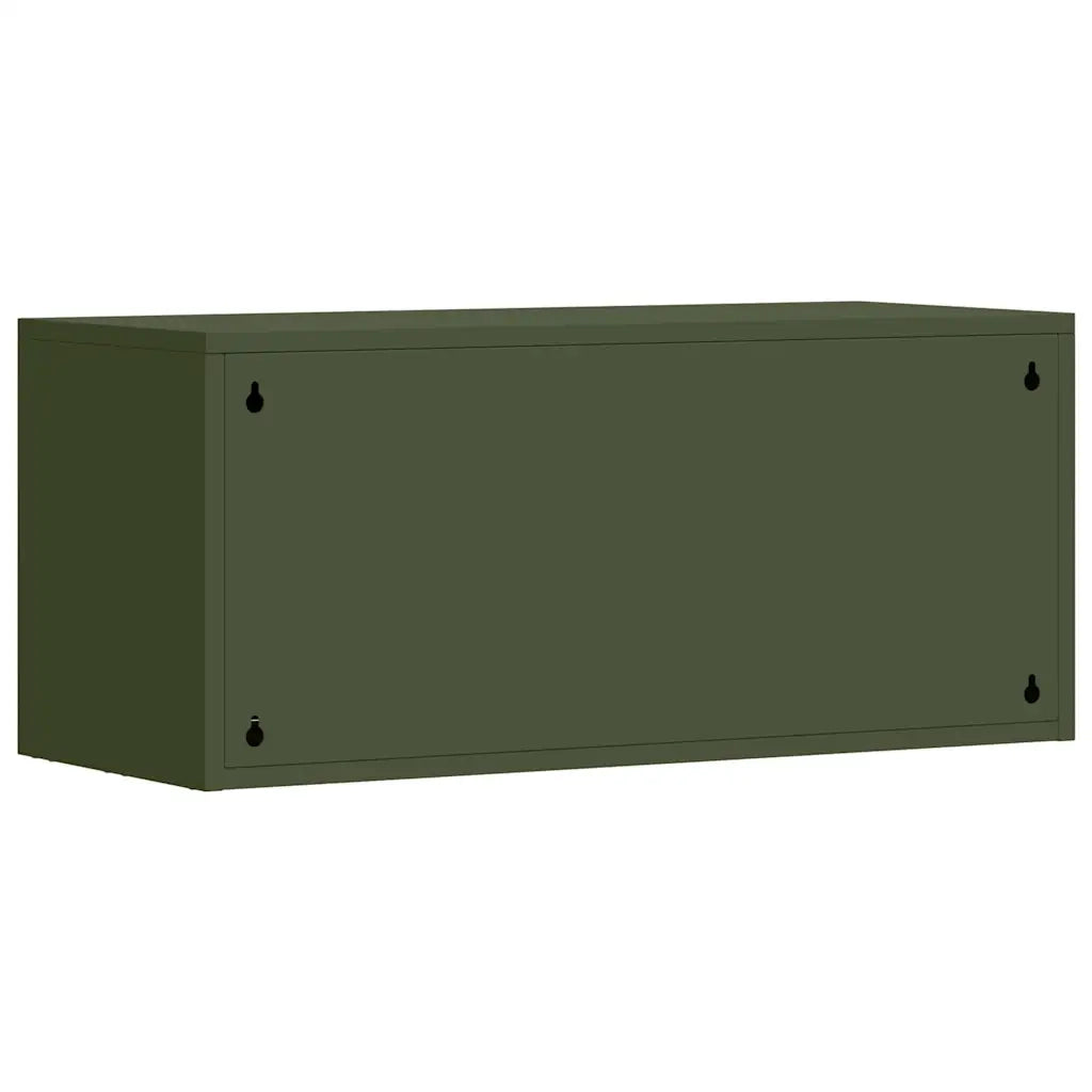 Armadio a muro per garage Oliver verde 80 x 33 x 35 cm