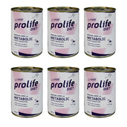 Metabolic 6x400gr prolife dog confezione risparmio cibo in scatola per cani