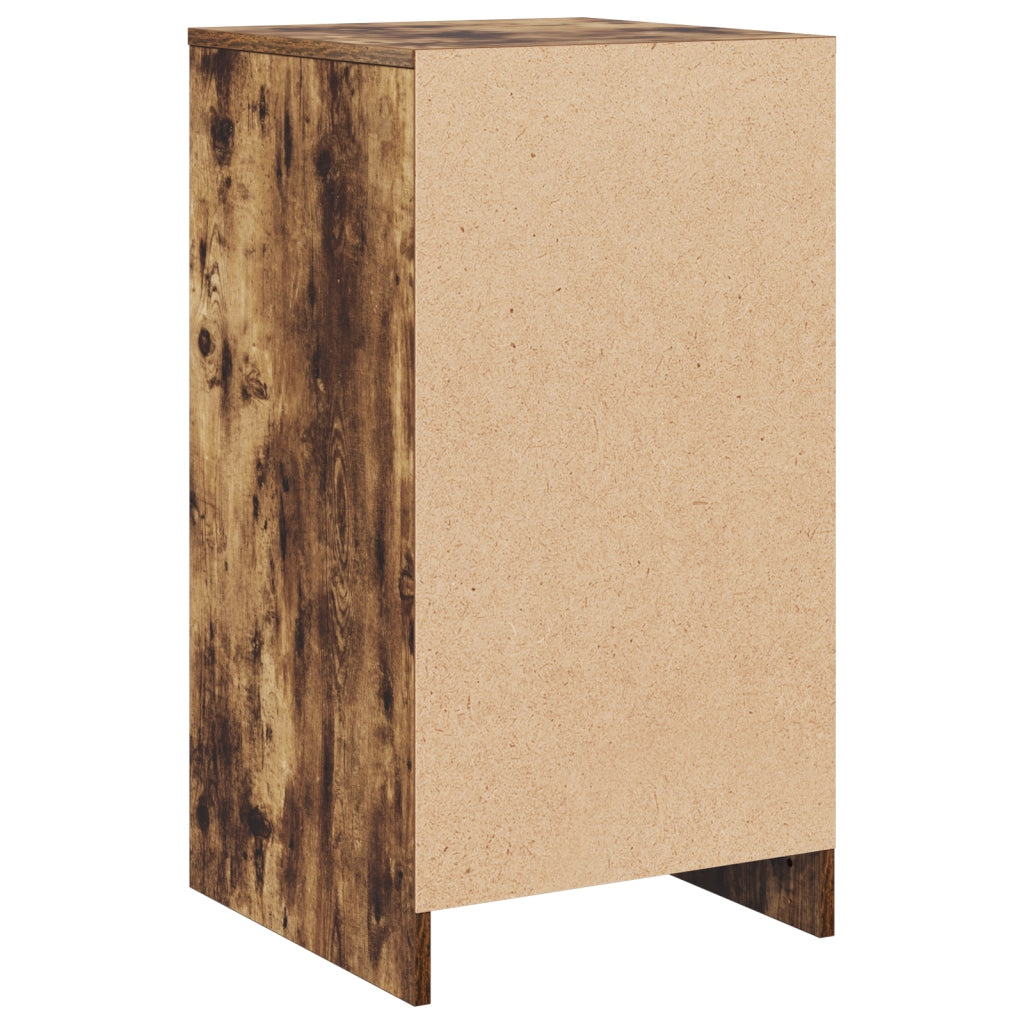 Credenza in rovere affumicato 40x41x75 cm in legno di ingegneria