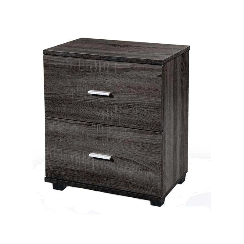 Comodino camera da letto grigio cassetti cm 40 x 30 x 45 h