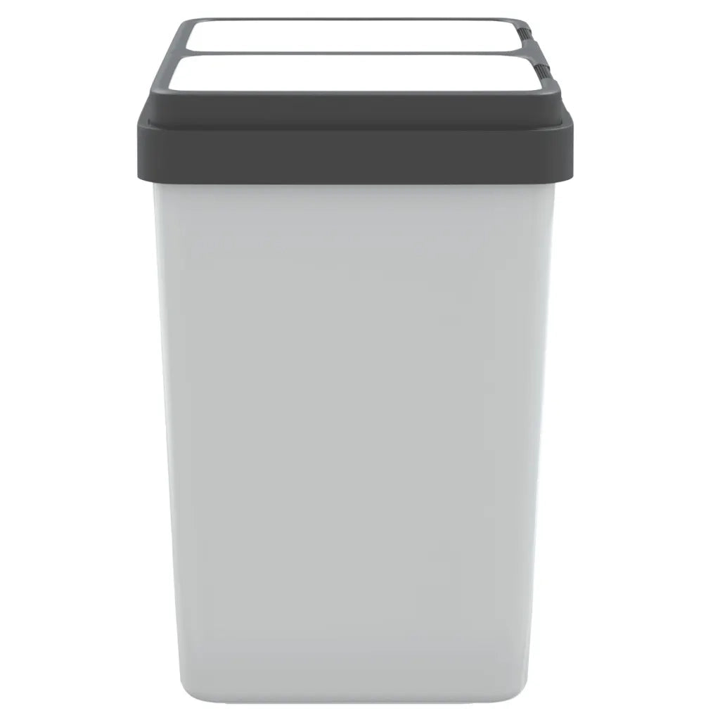 Cestino Doppio Bianco 2x25 L 154981
