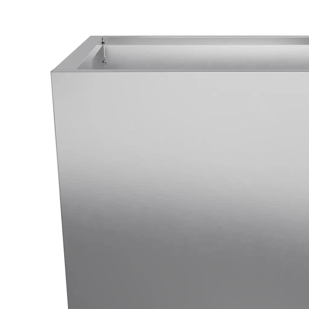 Fioriere da Giardino 2 pz 45x45x75 cm in Acciaio Zincato