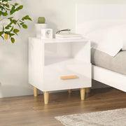 Comodino Bianco Lucido 40x35x47 cm cod mxl 30495