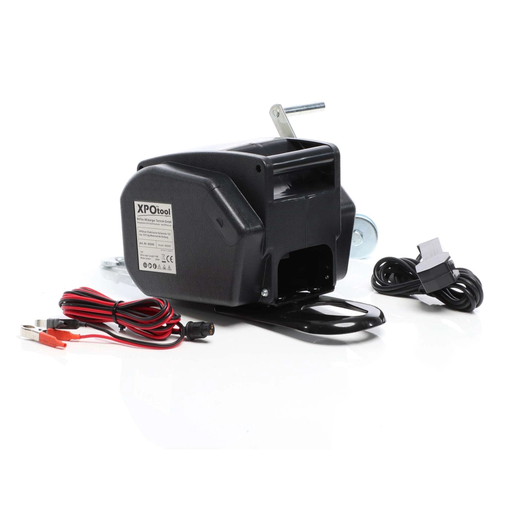 Argano elettrico a fune 12V Verricello a motore fino a 1570kg Motore 350W 1,8m/min Paranco