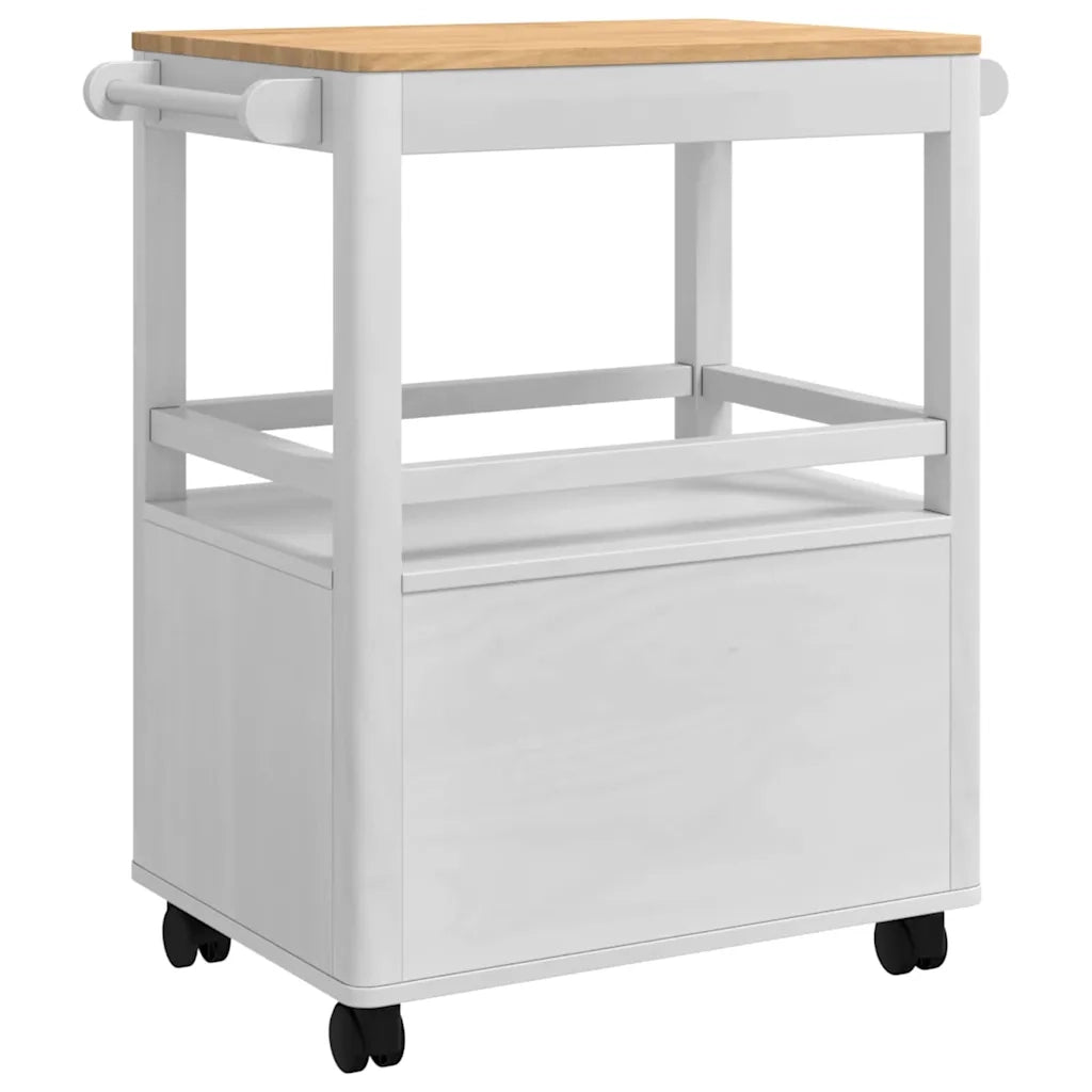 Carrello da Cucina FLORO Bianco 72,5 x 45 x 80 cm CFW1273528