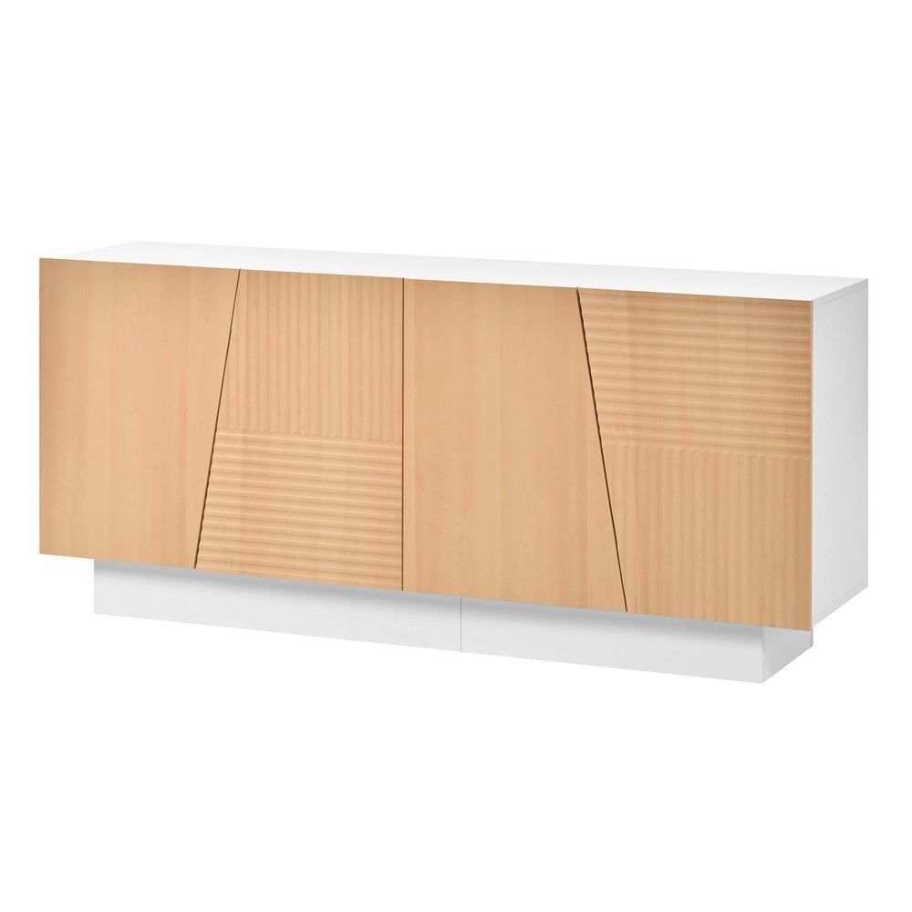 Credenza Soggiorno 4 Ante con Ripiani ¨C MINIMAL ¨C Bianco
