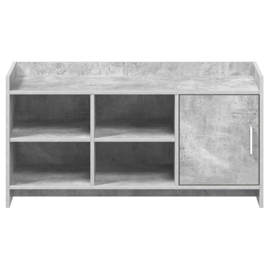 Mobile per scarpe con porta Grigio Cemento 100 x 39,5 x 51 cm 8011358