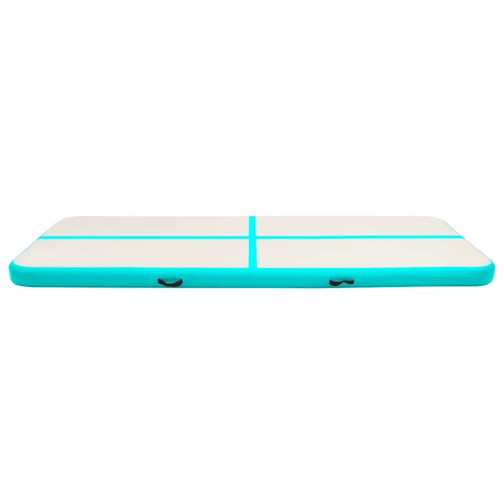 Tappetino Ginnastica Gonfiabile e Pompa 500x100x15cm PVC Verde CFW8593360