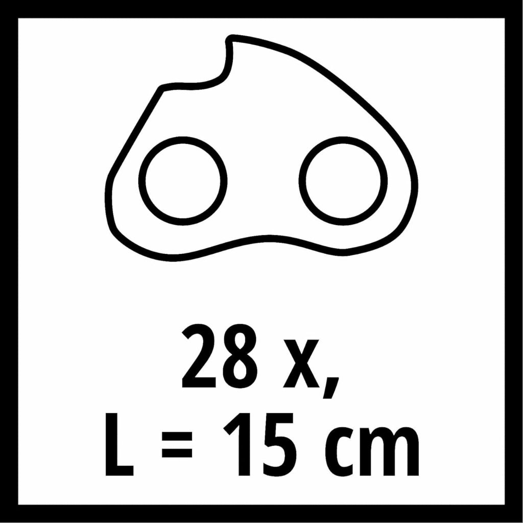 Einhell 4500174 catena di ricambio per sega Micro tagliolo 76,2 / 10 mm (3 / 10")