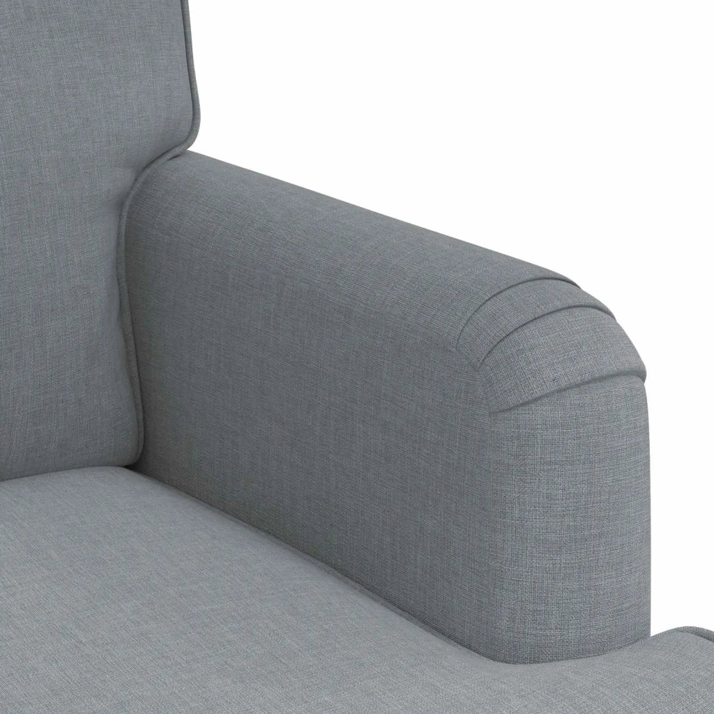 Divano 2 pcs Grigio chiaro 162 x 80 x 85 cm Tessuto