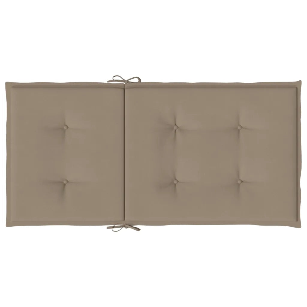 Cuscini per Sedie da Giardino 4 pz Grigio Talpa 100x50x3 cm cod mxl 68639