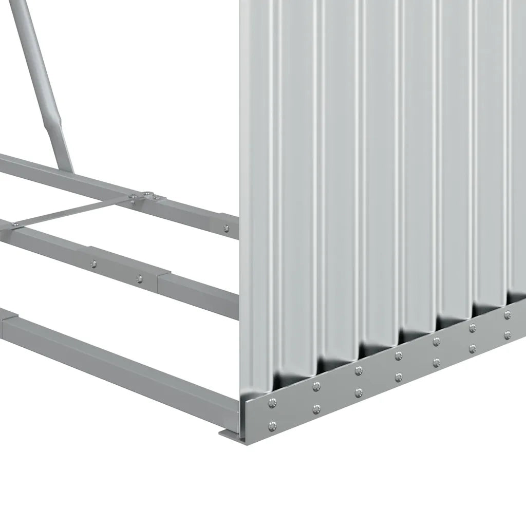 Portaceppi Argento 120x45x210 cm in Acciaio Zincato 364592