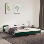 Giroletto con Testiera Verde Scuro 160x200 cm in Velluto cod mxl 62093