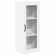 Pensile da cucina | Mobile in vetro da parete LUCCA Bianco 40 x 31 x 100 cm