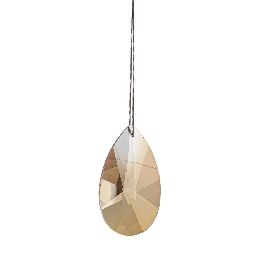 ADDOBBO GOCCIA CRISTALLO TRASPARENTE AMBRA ELDRID 3,8X2,5X6,5