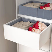 Organizzatore per armadio PAX 50 x 35 cm – Set da 2 – Ripiegabile e Lavabile – Robusto e Stabile – Grigio