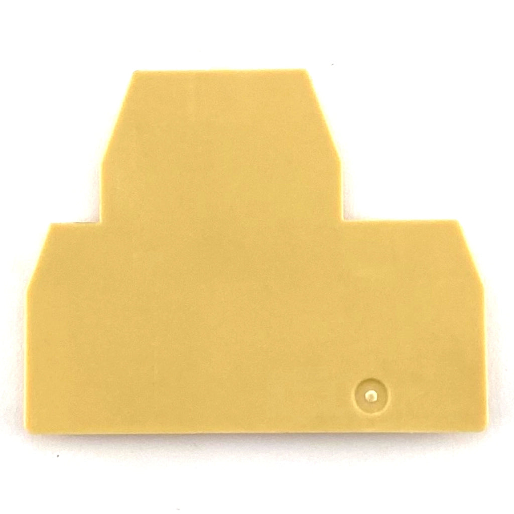 Piastra terminale per morsetto 1,5mmq beige Cabur
