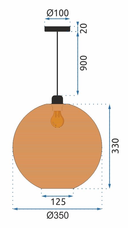 Lampada Natural APP882-1CP