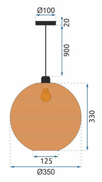 Lampada Natural APP882-1CP