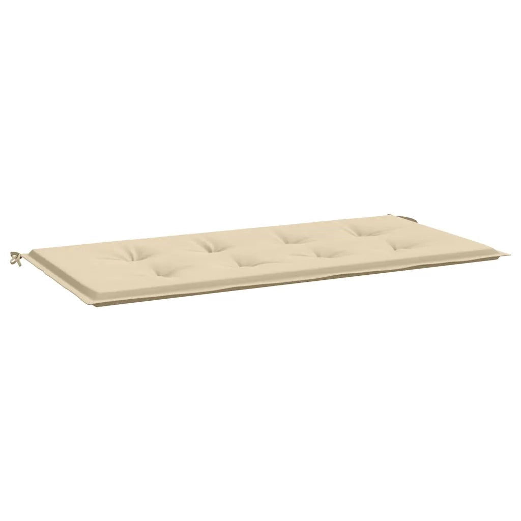 Cuscino per Panca Beige 120x50x4 cm in Tessuto Oxford