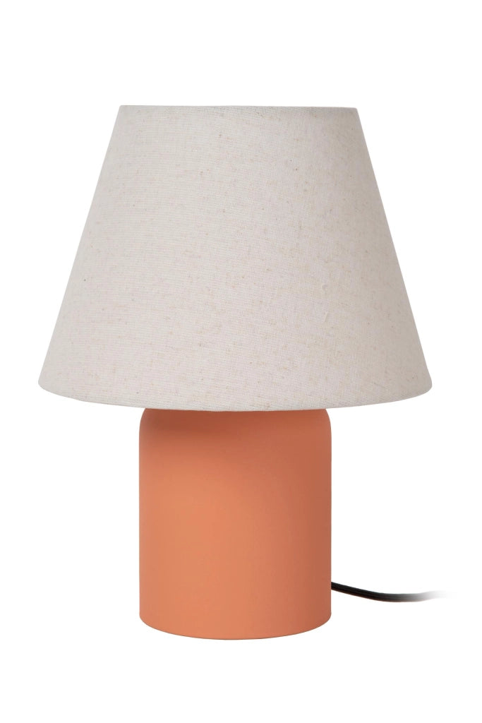 Lampada da tavolo MACIA terracotta lino 1xE14 Lucide