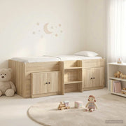 Struttura Letto Loft con Mobile con porta 3 pz Rovere Sonoma 3423368