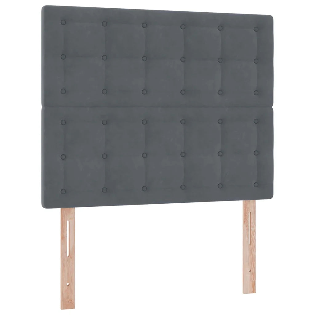 Letto con contenitore e materasso Grigio scuro 120 x 200 cm 3372142