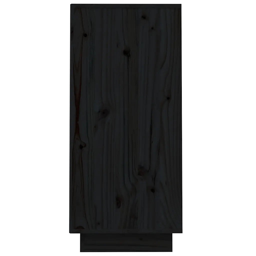 Mobile Consolle | Tavolo d'Ingresso Nero 60x34x75 cm in Legno Massello di Pino
