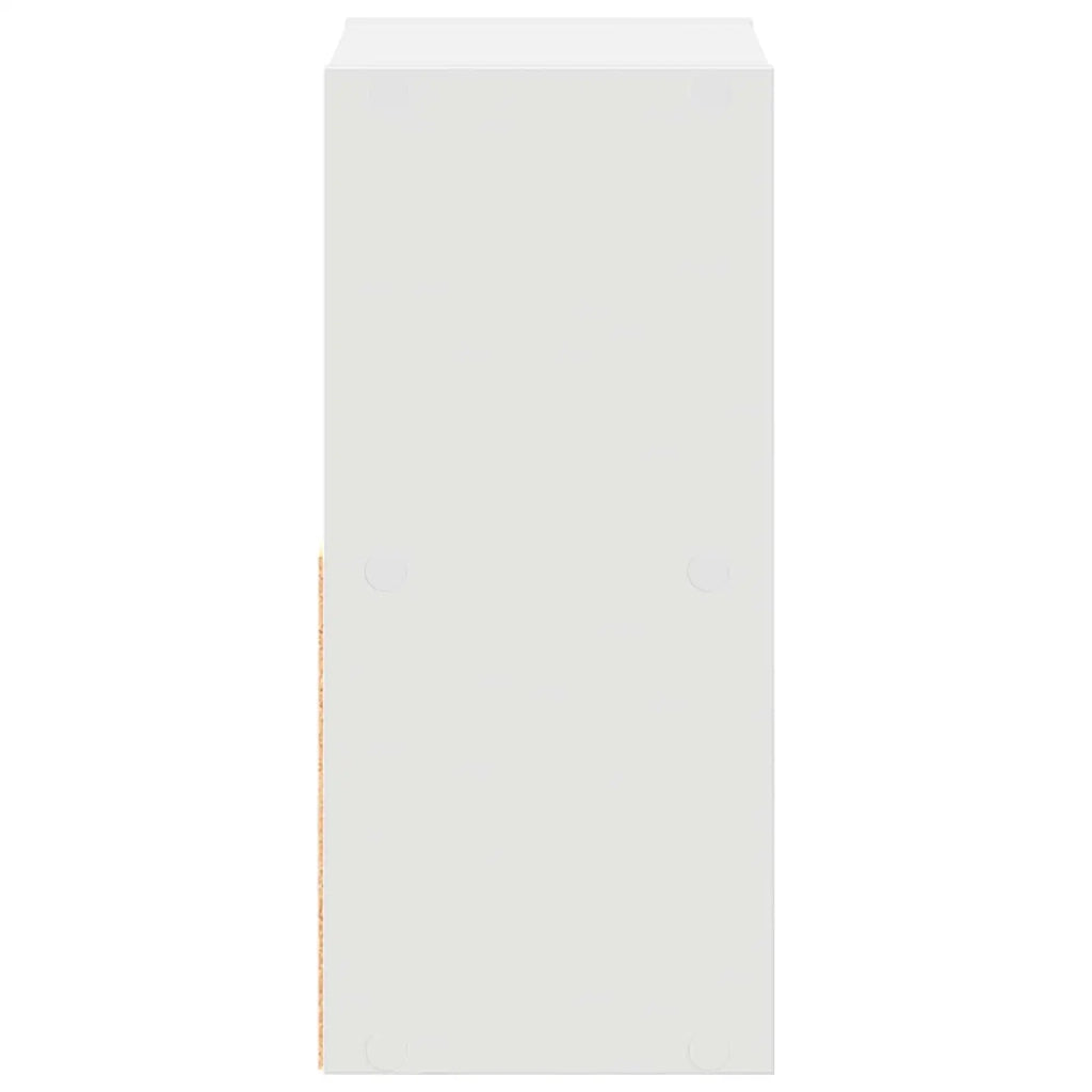 Comodino 2 pcs Bianco 25,5 x 22 x 49,5 cm Legno multistrato