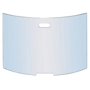 Parascintille, camino curvo in cristallo temperato h. 50x76 cm.  Made in Italy