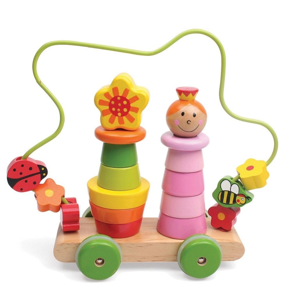 Trade Shop - Giocattolo Macchinina Attivita Per Bambini In Legno Gioco Educativo Neonato 23cm -