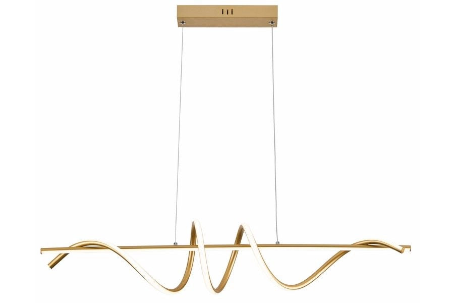 Lampada sospesa decorativa Serpent serpente oro LED 34W Reality
