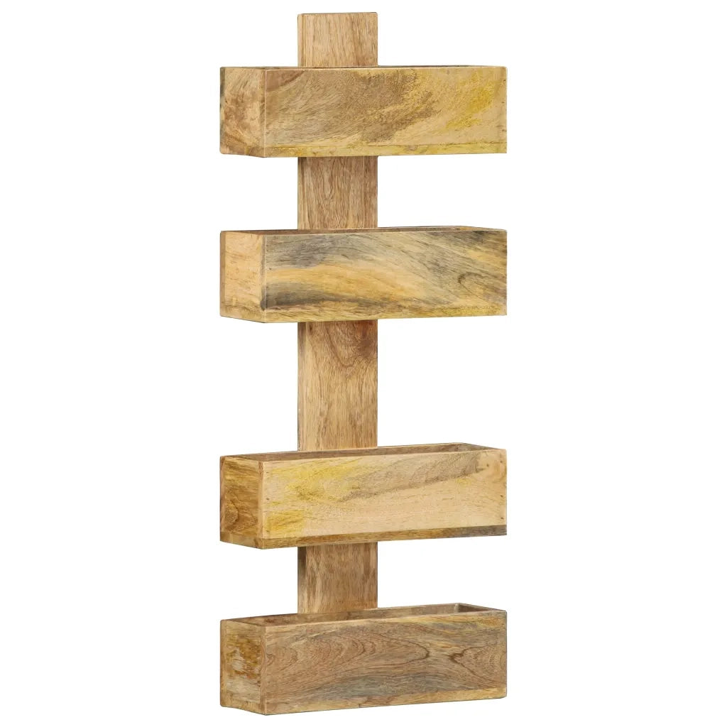 Portariviste a Parete 30x11x72 cm in Legno Massello di Mango 286466
