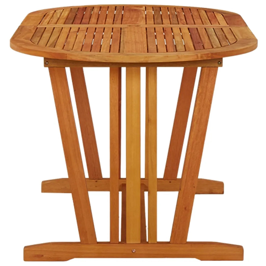 Tavolo da Giardino 160x85x75 cm in Legno Massello di Eucalipto cod mxl 34215
