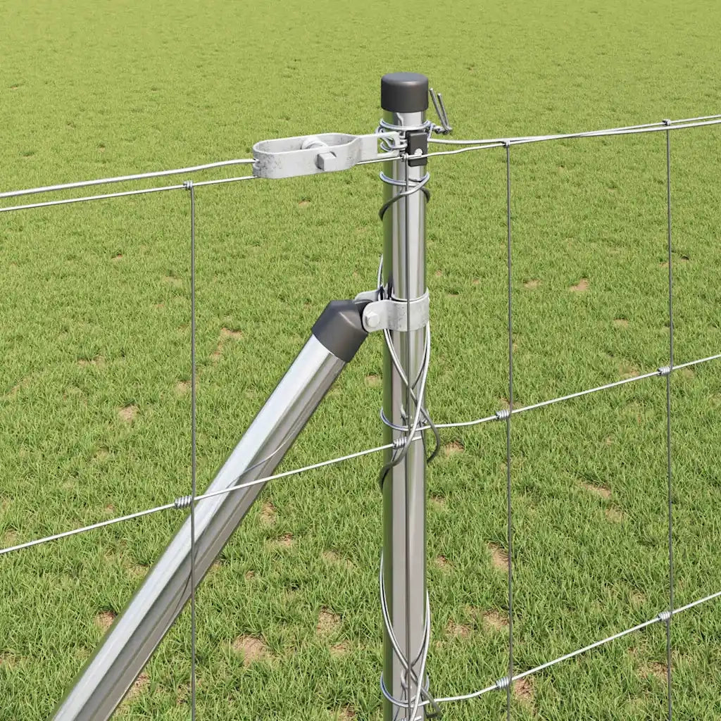 Palo della recinzione Zincato 25 x 1,2 m Acciaio
