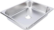 Wastafello compattibile in RVS 304 con scarico efficiente - Quadrato - Cucina e bagno - Caravan e camper - Barca - Colore in acciaio inossidabile
