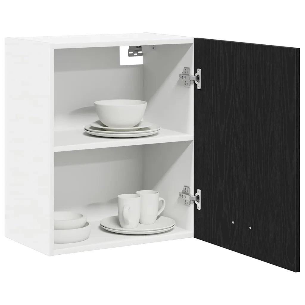 Armadio pensile Lyon 2 pcs Rovere Nero 50 x 31 x 60 cm 863145