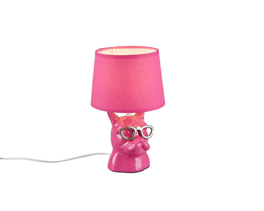 Lampada tavolo da Interno  E14 in Ceramica Rosa