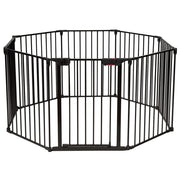 Barriera di sicurezza set da 1 per camino 500 x 75 cm protezione robusta regolabile design nero 20_0010627