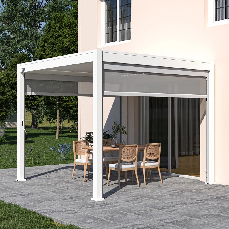 Pergola bioclimatica OmbrÃ©aÂ® VS autoportante 3x3M - Bianco
