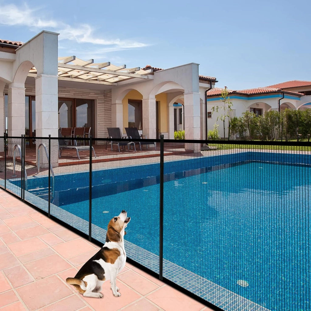 Recinzione di Protezione per Piscina, Barriera Protettiva, Cancelletto di Sicurezza per Piscina, 360 x 125 cm