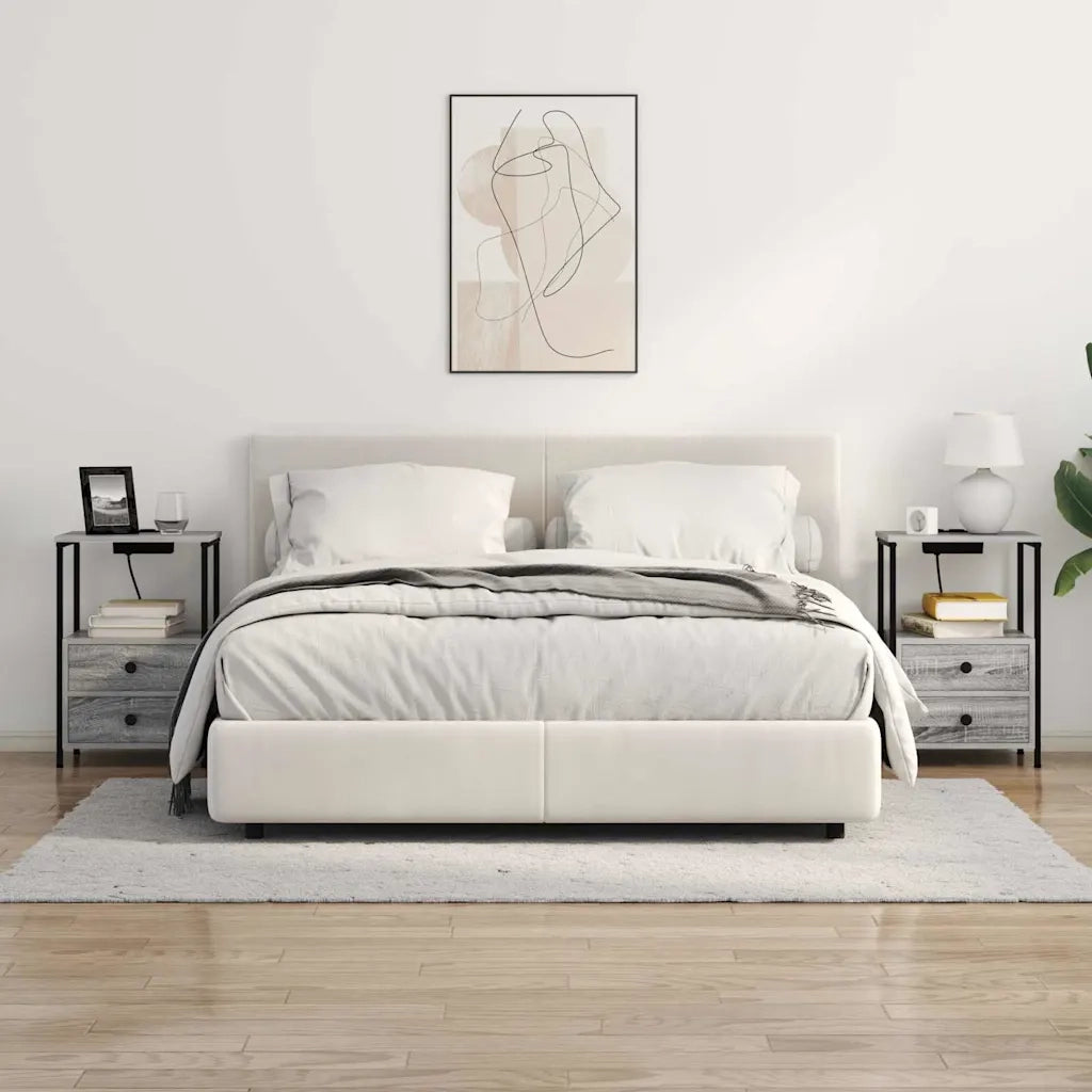 Armadio da Notte 2 pcs Grigio Sonoma 40 x 31 x 60 cm 859447